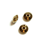 Brass Machine Made Bead - Fancy Rondelle 06MM RAW BRASS