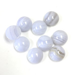 Gemstone Cabochon - Round 09MM BLUE LACE AGATE