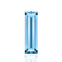 Swarovski Crystal Point Back Fancy Stone - Baguette 3x2MM AQUAMARINE