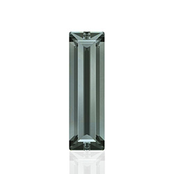 Swarovski Crystal Point Back Fancy Stone - Baguette 3x2MM BLACK DIAMOND