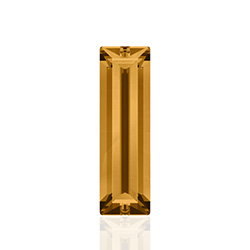 Swarovski Crystal Point Back Fancy Stone - Baguette 3x2MM TOPAZ