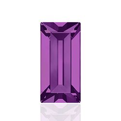 Swarovski Crystal Point Back Fancy Stone - Baguette 5x2.5MM AMETHYST