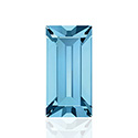 Swarovski Crystal Point Back Fancy Stone - Baguette 5x2.5MM AQUAMARINE