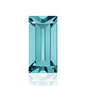 Swarovski Crystal Point Back Fancy Stone - Baguette 5x2.5MM BLUE ZIRCON