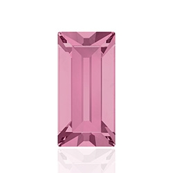 Swarovski Crystal Point Back Fancy Stone - Baguette 4x2MM LIGHT ROSE