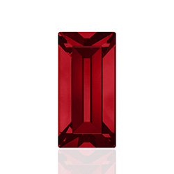 Swarovski Crystal Point Back Fancy Stone - Baguette 5x2MM LIGHT SIAM RUBY