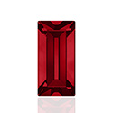 Swarovski Crystal Point Back Fancy Stone - Baguette 5x2.5MM LIGHT SIAM RUBY