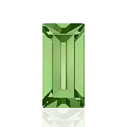 Swarovski Crystal Point Back Fancy Stone - Baguette 4x2MM PERIDOT