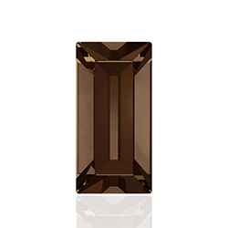 Swarovski Crystal Point Back Fancy Stone - Baguette 4x2MM SMOKE TOPAZ