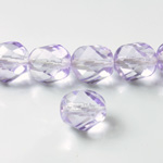 Czech Glass Fire Polished Bead - Twisted 12MM COATED ALEXANDRITE