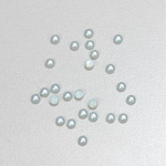 Glass Medium Dome Cabochon Pearl Spray Finish - Round 03MM LIGHT BLUE