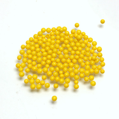 Glass No-Hole Ball - 01.5MM YELLOW