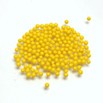 Glass No-Hole Ball - 01.5MM YELLOW
