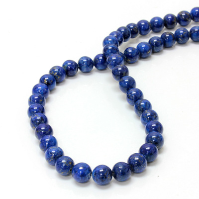 Gemstone Bead - Smooth Round 08MM LAPIS LAZULI