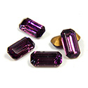 Swarovski Crystal Foiled Point Back Tin Table Cut (TTC) Fancy Stone - Cushion Octagon 10x5MM AMETHYST