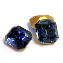 Swarovski Crystal Foiled Point Back Tin Table Cut (TTC) Fancy Stone - Cushion Octagon 12x10MM MONTANA