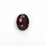 Glass Point Back Foiled Tin Table Cut (TTC) Stone - Oval 14x10MM AMETHYST