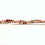 Gemstone Bead - Faceted Round 03MM FANCY JASPER