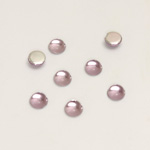 Plastic Flat Back Foiled Cabochon - Round 05MM LT AMETHYST