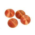 Fiber-Optic Flat Back Cabochon - Rauten Rose Round 13MM CAT'S EYE COPPER