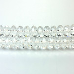 Chinese Cut Crystal Bead - Rondelle 04x6MM CRYSTAL
