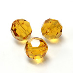 Preciosa Crystal Bead Regular Cut - Round 10MM TOPAZ