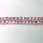 Czech Glass Fire Polish Bead - Round 04MM PINK AB 45121