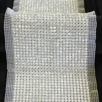 Rhinestone Banding with MC Chaton 24 Row - Round 19SS CRYSTAL-WHITE-SILVER