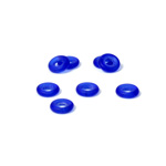 Czech Pressed Glass Ring - 06MM MATTE COBALT