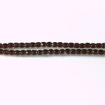 Czech Glass Fire Polish Bead - Round 02MM GARNET