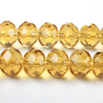 Chinese Cut Crystal Bead - Rondelle 08x10MM SAPPHIRE