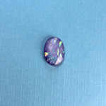 Plastic Flat Back Faceted Cabochons - Rauten Rose - Stone - Oval 14x10MM OPAL LILAC DYED