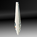 Asfour Crystal Spear Pendant - 13x61MM (2.5 Inch) CRYSTAL