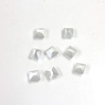 Fiber-Optic Cabochon - Pyramid Top 04x4MM CAT'S EYE LT GREY