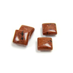 Gemstone Cabochon - Square 08x8MM RED OBSIDIAN