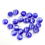 Fiber-Optic Cabochon - Round 05MM CAT'S EYE ROYAL BLUE