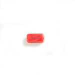 Plastic  Bead - Mixed Color Smooth Rectangle 11x6MM CORAL MATRIX