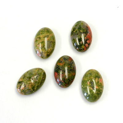 Gemstone Cabochon - Oval 12x8MM EPIDOTE