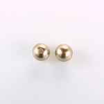 Czech Glass Pearl 1-Hole Ball - 08MM LT BROWN 70418