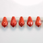 Gemstone Pendant - Faceted Pear 10x6MM RED JASPER