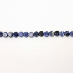 Gemstone Bead - Flat Top Heart 06MM SODALITE