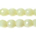 Czech Glass Fire Polish Bead - Round 12MM OPAL YELLOW