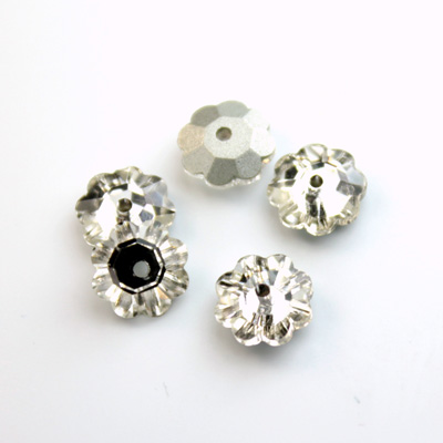 Chinese Crystal Sew-On Stone - Flower Margarita 08MM CRYSTAL