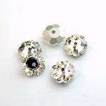Chinese Crystal Sew-On Stone - Flower Margarita 08MM CRYSTAL
