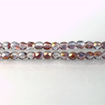 Czech Glass Fire Polish Bead - Round 04MM ROSE-LILAC 91011
