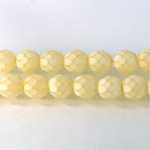 Czech Glass Fire Polish Bead - Round 08MM MATTE JONQUIL 43414