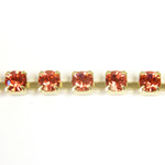 Preciosa MAXIMA Crystal Rhinestone Cup Chain - PP24 (SS12) PADPARADSCHA-RAW