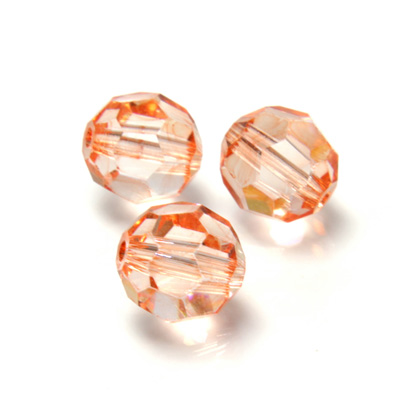 Preciosa Crystal Bead Regular Cut - Round 04MM LT ORANGE