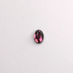 Glass Flat Back Rose Cut Faceted Foiled Stone - Oval 07x5MM AMETHYST