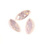 Cut Crystal Point Back Fancy Stone Foiled - Navette-Marquis 15x7MM OPAL ROSE